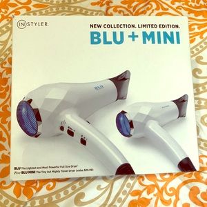 Instyler ‘Blu + Mini’ Hair Dryer Set